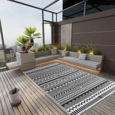 vidaXL fekete PP kültéri szőnyeg 190x290 cm lakástextília