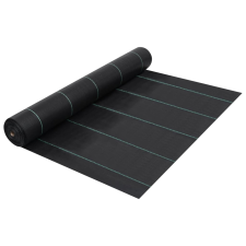 vidaXL fekete PP talajtakaró szőnyeg 1 x 50 m geotextília