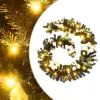 vidaXL Fekete PVC karácsonyi füzér LED-ekkel 2,7 m