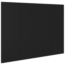 vidaXL fekete szerelt fa ágyfejtámla 120x1,5x80 cm (811026) ágy és ágykellék