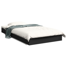 vidaXL fekete szerelt fa ágykeret 100 x 200 cm ágy és ágykellék