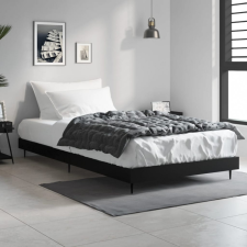vidaXL fekete szerelt fa ágykeret 100 x 200 cm ágy és ágykellék