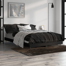 vidaXL fekete szerelt fa ágykeret 120 x 190 cm ágy és ágykellék