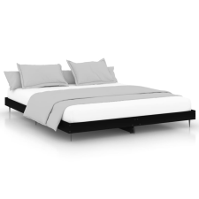 vidaXL fekete szerelt fa ágykeret 180 x 200 cm (832222) ágy és ágykellék
