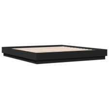 vidaXL fekete szerelt fa ágykeret 200 x 200 cm (3209829) ágy és ágykellék