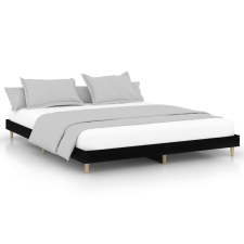 vidaXL fekete szerelt fa ágykeret 200 x 200 cm (832006) ágy és ágykellék