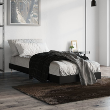 vidaXL fekete szerelt fa ágykeret 75 x 190 cm ágy és ágykellék