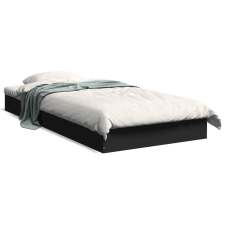 vidaXL fekete szerelt fa ágykeret 75 x 190 cm ágy és ágykellék