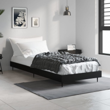 vidaXL fekete szerelt fa ágykeret 75 x 190 cm ágy és ágykellék
