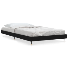vidaXL fekete szerelt fa ágykeret 90 x 200 cm (832166) ágy és ágykellék