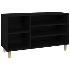 vidaXL fekete szerelt fa cipősszekrény 102x36x60 cm (819741) bútor