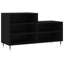 vidaXL fekete szerelt fa cipősszekrény 102x36x60 cm (831381) bútor