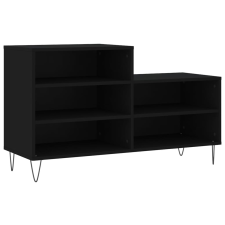 vidaXL fekete szerelt fa cipősszekrény 102x36x60 cm (831389) bútor