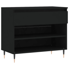 vidaXL fekete szerelt fa cipősszekrény 70x36x60 cm (831429) bútor