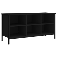 vidaXL fekete szerelt fa cipőszekrény 100x35x50 cm (831838) bútor