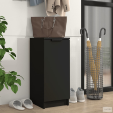vidaXL Fekete szerelt fa cipőszekrény 30 x 35 x 70 cm bútor
