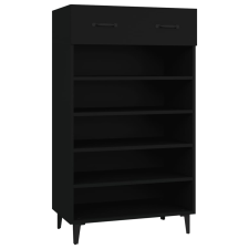 vidaXL fekete szerelt fa cipőszekrény 60 x 35 x 105 cm (812790) bútor