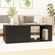 vidaXL fekete szerelt fa dohányzóasztal 100x50,5x35 cm bútor
