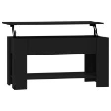 vidaXL fekete szerelt fa dohányzóasztal 101 x 49 x 52 cm (809702) bútor