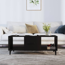 vidaXL fekete szerelt fa dohányzóasztal 102 x 50 x 40 cm bútor