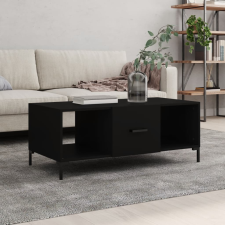 vidaXL fekete szerelt fa dohányzóasztal 102 x 50 x 40 cm bútor