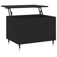 vidaXL fekete szerelt fa dohányzóasztal 60x44,5x45 cm (830941) bútor