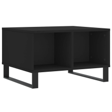 vidaXL fekete szerelt fa dohányzóasztal 60x50x36,5 cm (830549) bútor