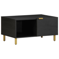 vidaXL fekete szerelt fa dohányzóasztal 80 x 50 x 40 cm bútor