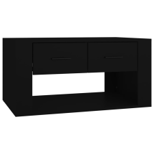 vidaXL fekete szerelt fa dohányzóasztal 80 x 50 x 40 cm (816529) bútor