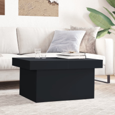 vidaXL fekete szerelt fa dohányzóasztal 80 x 55 x 40 cm bútor