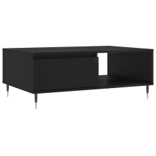 vidaXL fekete szerelt fa dohányzóasztal 90 x 60 x 35 cm (827053) bútor