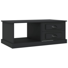 vidaXL fekete szerelt fa dohányzóasztal 90x50x35 cm (816241) bútor