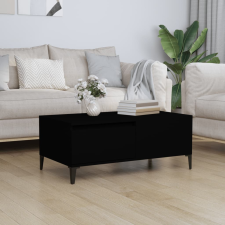 vidaXL fekete szerelt fa dohányzóasztal 90x50x36,5 cm bútor