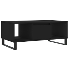 vidaXL fekete szerelt fa dohányzóasztal 90x50x36,5 cm (830597) bútor