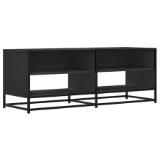 vidaXL fekete szerelt fa és fém TV-szekrény 120,5x40x46 cm (848889) bútor