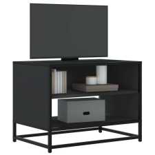 vidaXL fekete szerelt fa és fém TV-szekrény 61x40x46 cm bútor