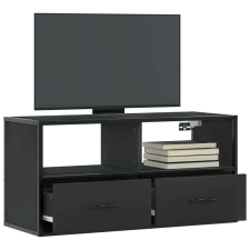 vidaXL fekete szerelt fa és fém TV-szekrény 80x31x39,5 cm bútor