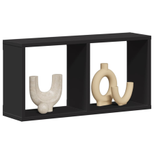 vidaXL fekete szerelt fa faliszekrény 60 x 16 x 30 cm bútor