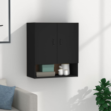 vidaXL fekete szerelt fa faliszekrény 60 x 31 x 70 cm bútor