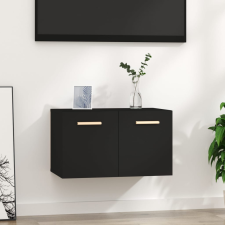 vidaXL fekete szerelt fa faliszekrény 60 x 36,5 x 35 cm bútor