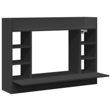 vidaXL fekete szerelt fa falra szerelhető íróasztal 105 x 48 x 75 cm bútor