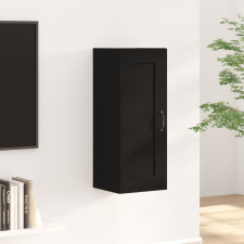 vidaXL fekete szerelt fa függőszekrény 35 x 34 x 90 cm bútor