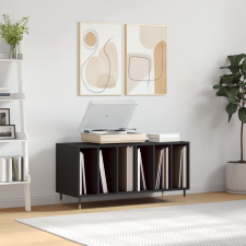 vidaXL fekete szerelt fa hanglemezszekrény 100 x 38 x 48 cm bútor