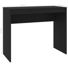 vidaXL fekete szerelt fa íróasztal 90 x 40 x 72 cm (800379) bútor