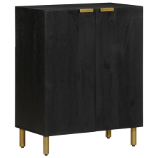 vidaXL fekete szerelt fa komód 60 x 33 x 75 cm bútor