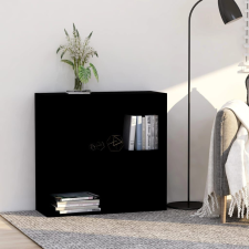 vidaXL fekete szerelt fa könyvespolc 80x30x76,5 cm bútor