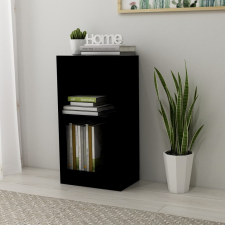 vidaXL fekete szerelt fa könyvszekrény 40x24x75 cm bútor