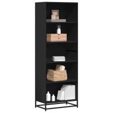 vidaXL fekete szerelt fa könyvszekrény 60 x 35 x 170,5 cm bútor