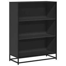 vidaXL fekete szerelt fa könyvszekrény 80,5x35x107,5 cm (849119) bútor