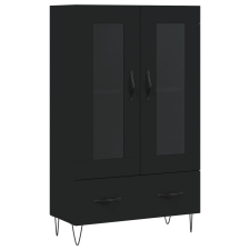 vidaXL fekete szerelt fa magasszekrény 69,5 x 31 x 115 cm (828293) bútor